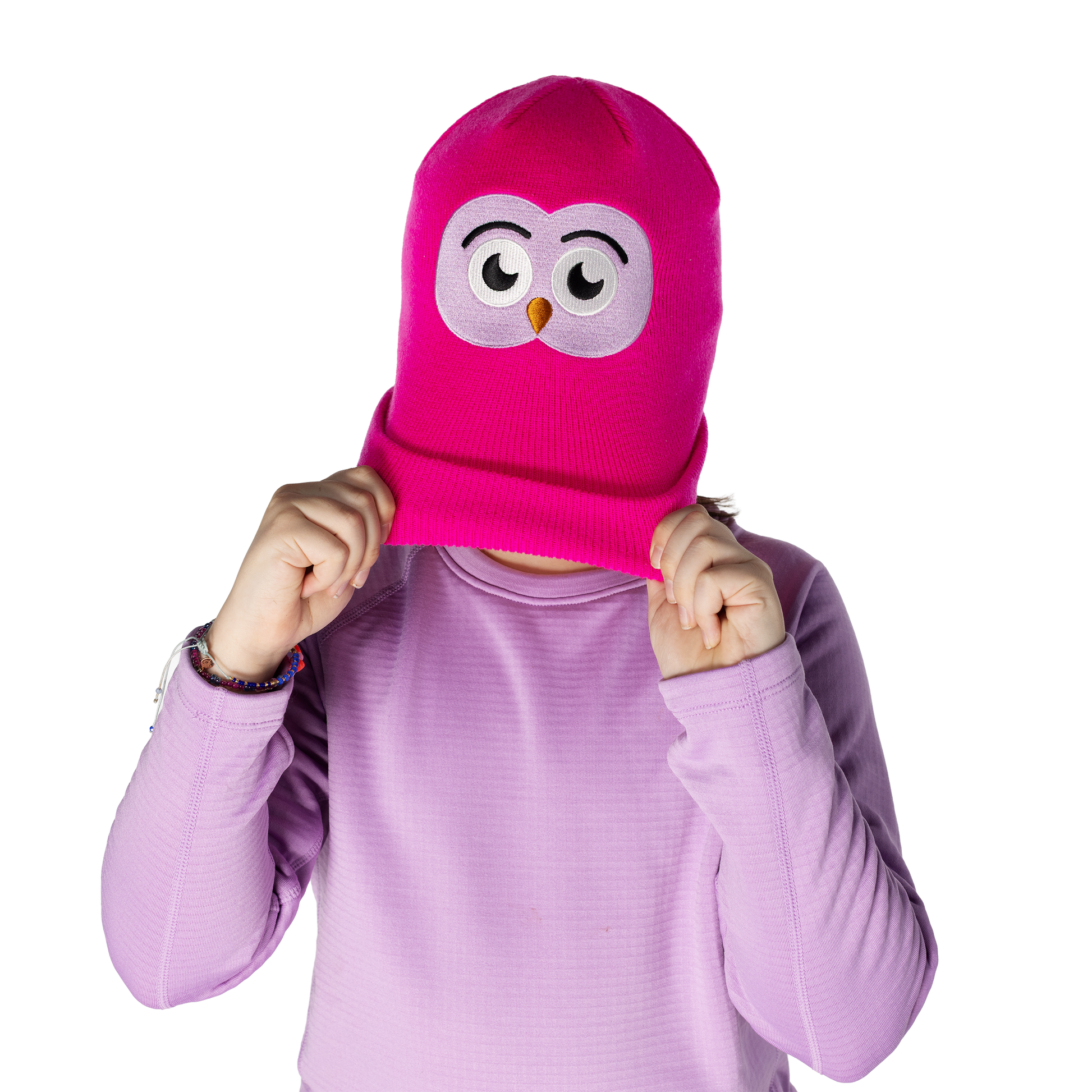 Kids Owlet Beanie - Hot Pink by Hootie Hoo