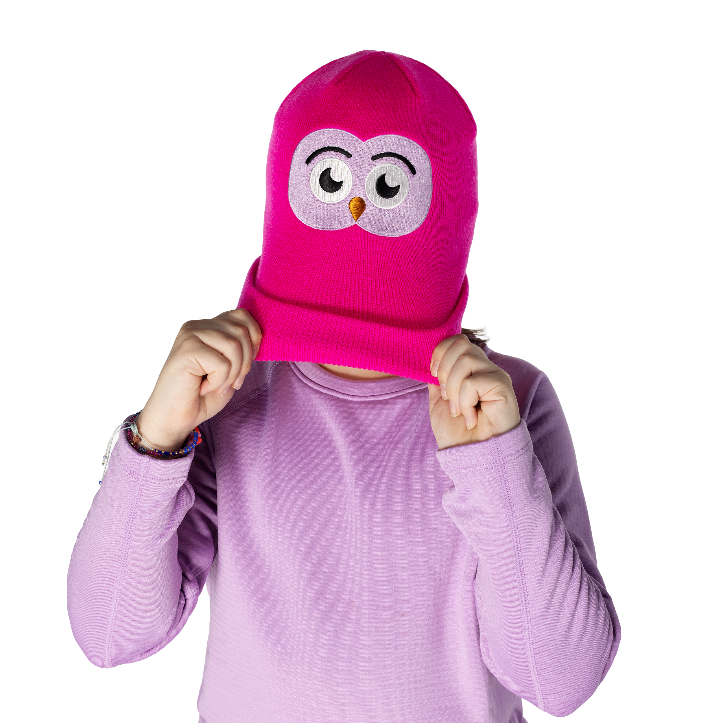 Kids Owlet Beanie - Hot Pink by Hootie Hoo