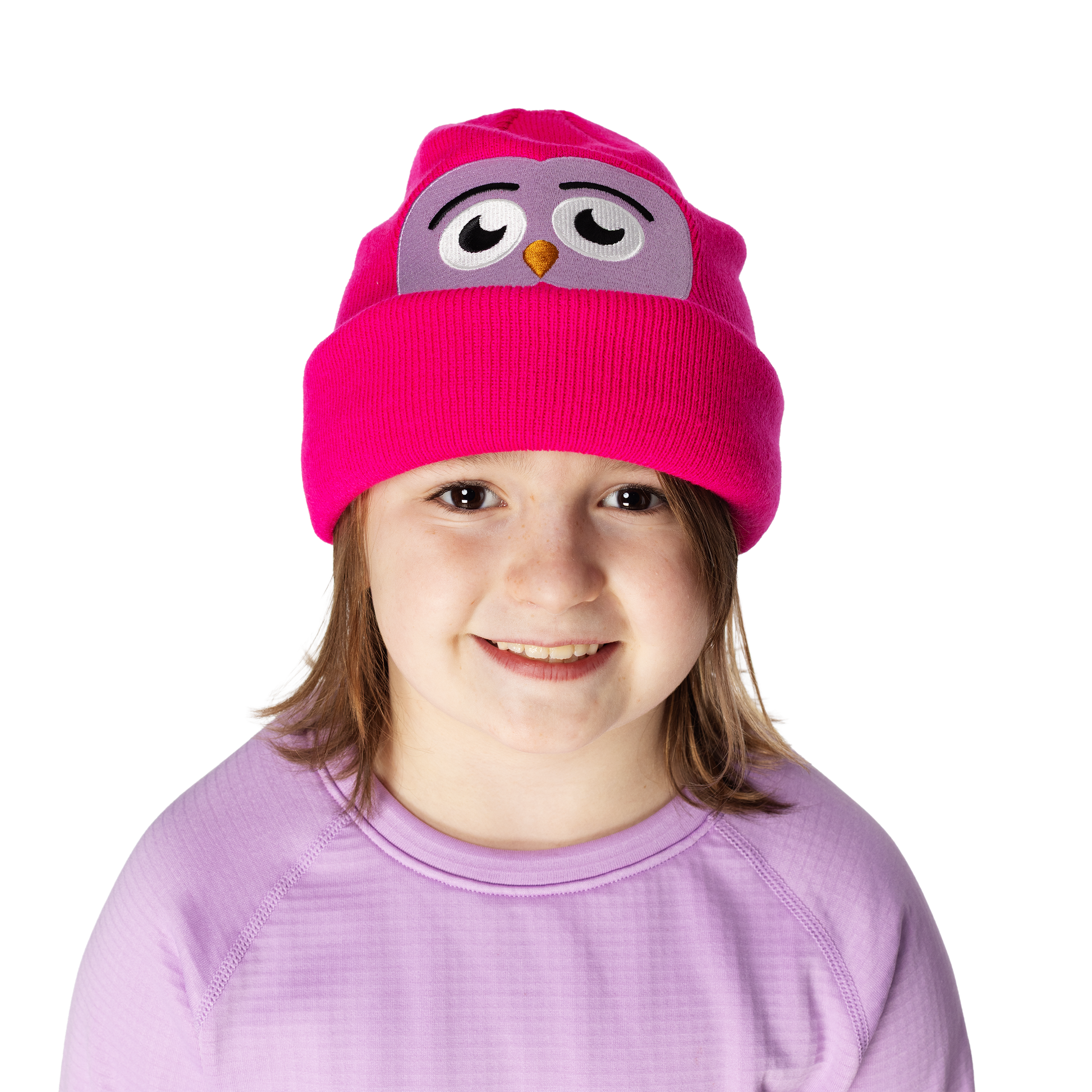 Kids Owlet Beanie - Hot Pink by Hootie Hoo