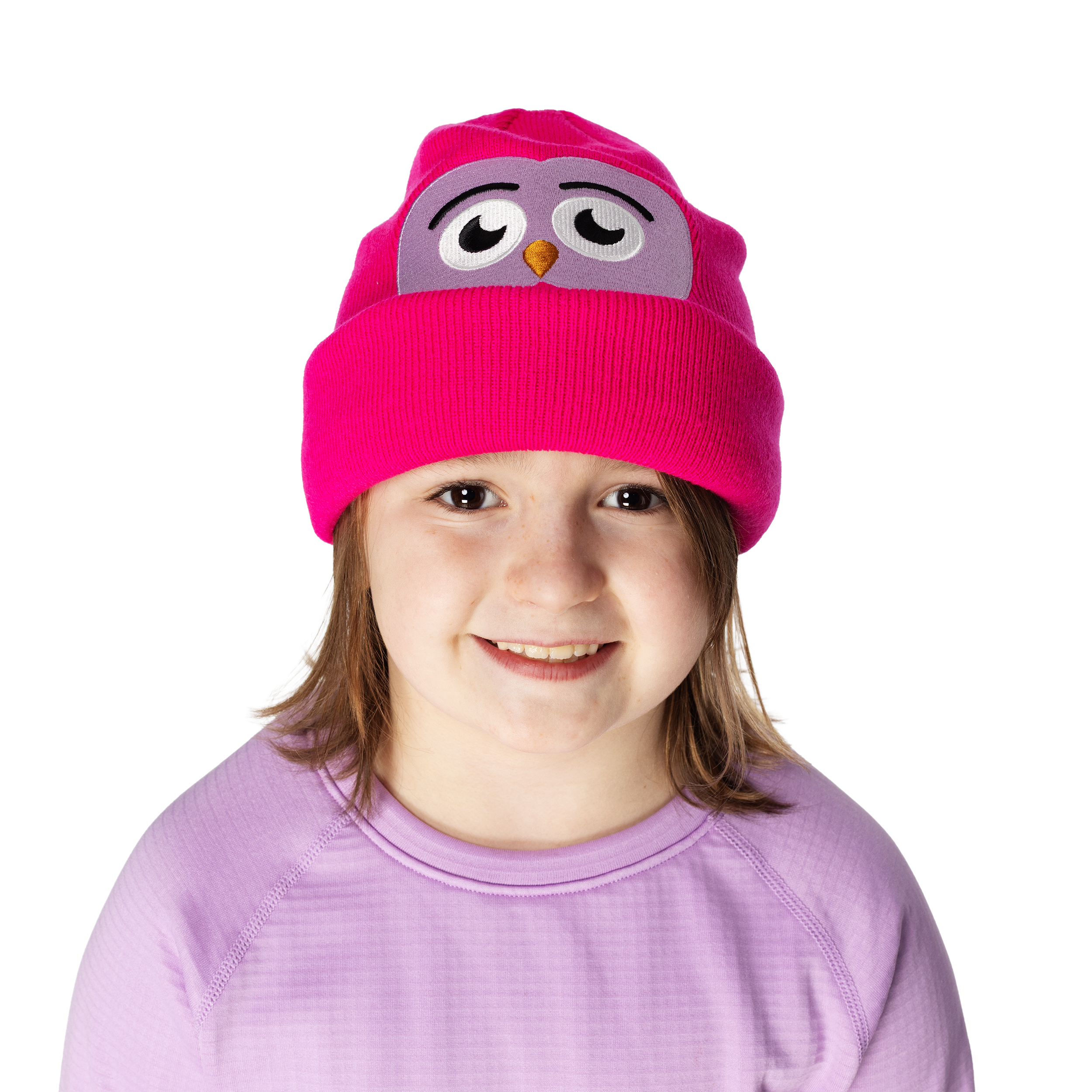 Kids Owlet Beanie - Hot Pink by Hootie Hoo