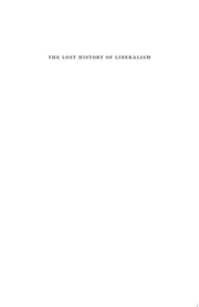 The Lost History of Liberalism From Ancient Rome to the Twenty-First Century