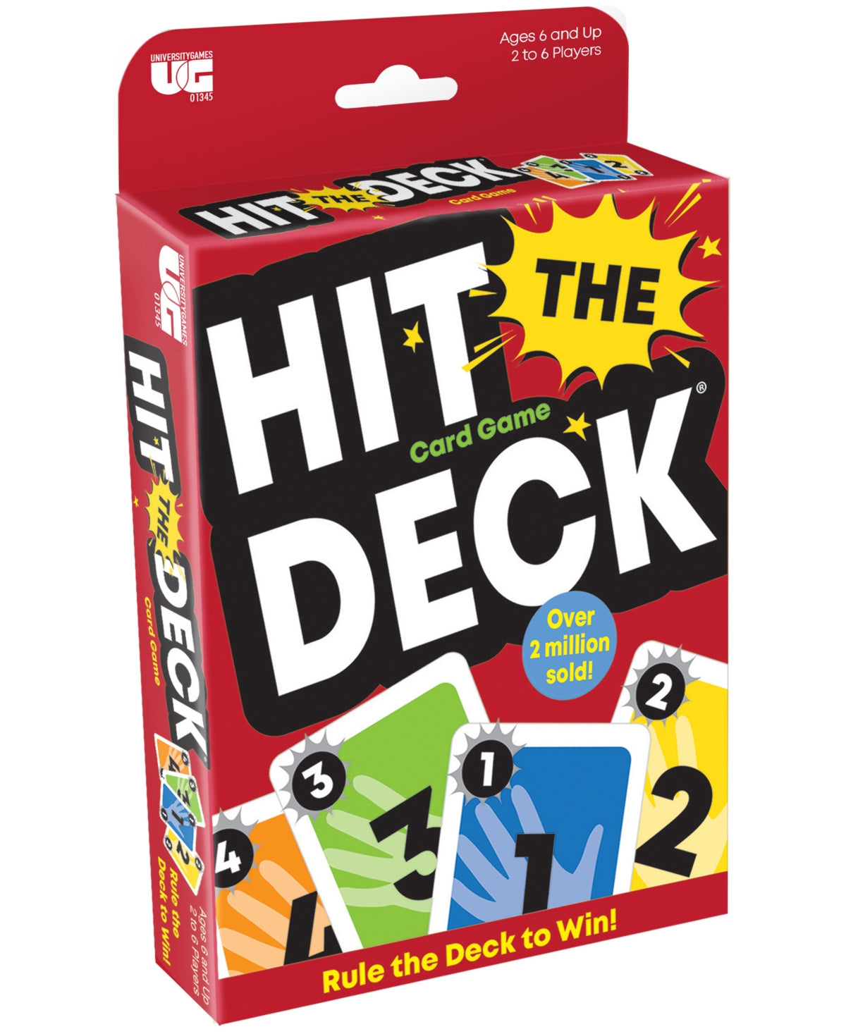 University Games Hit the Deck Card Game: Numbers Focus, Includes Instructions, 2-6 Players, Party Activity