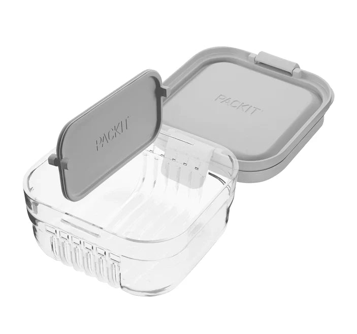 Bento Box - Steel Gray (With Removable Separator) by Homeportonline