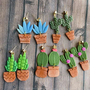 Succulent Plant Earrings