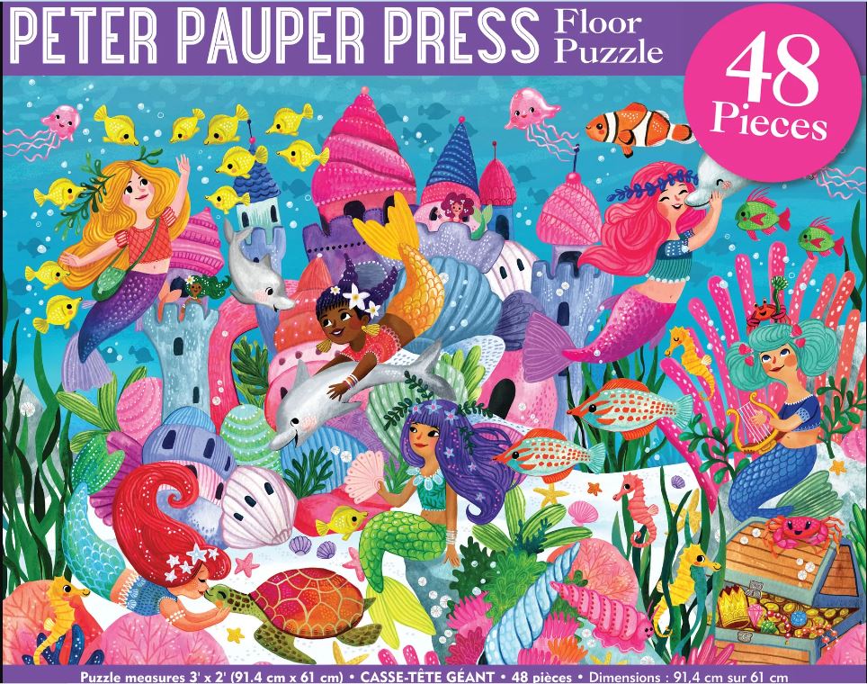 Puzzle Kid's Floor 48 Piece Mermaid Adventure by Homeportonline