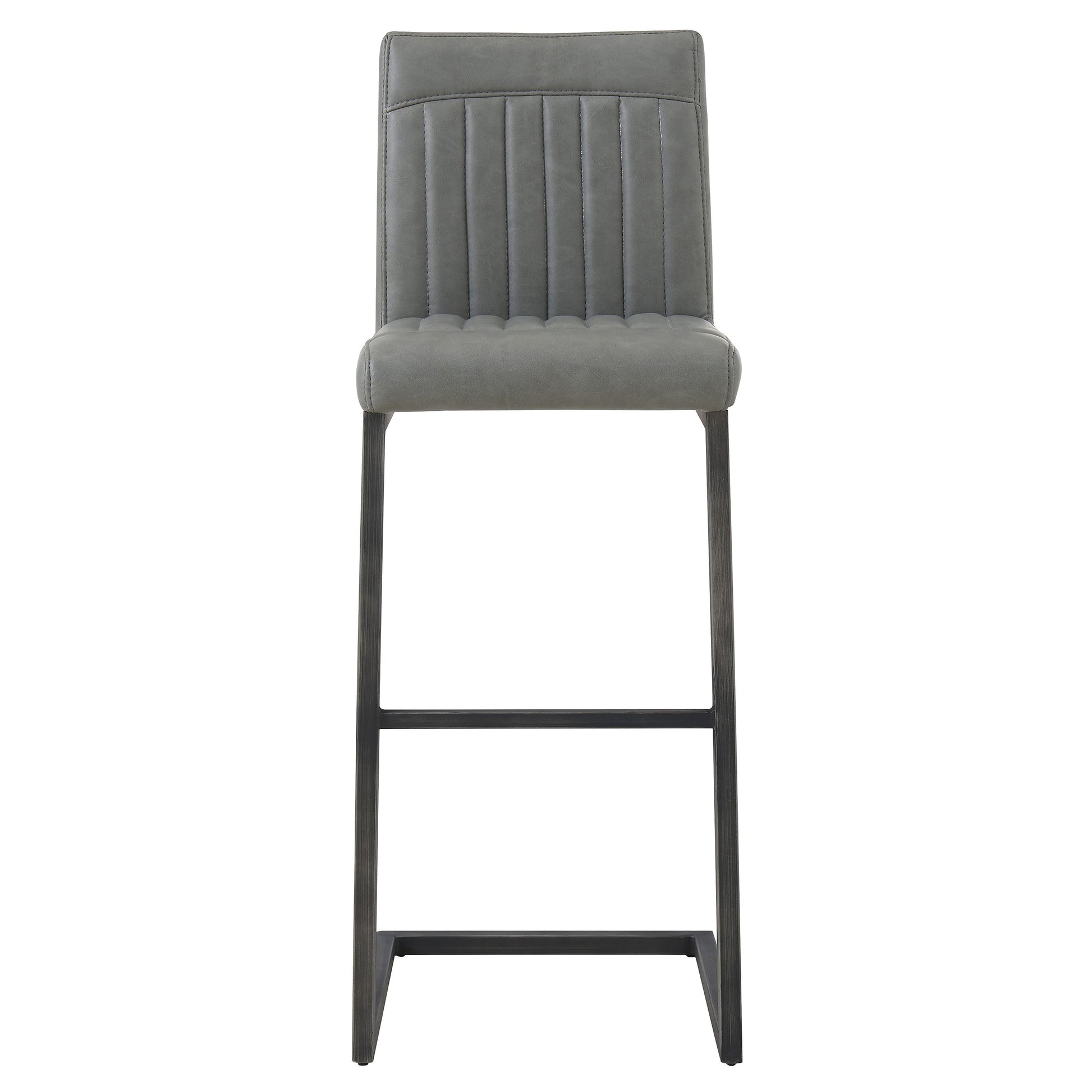 Ronan Polyurethane Bar Stool Antique Graphite Grey by Homeportonline