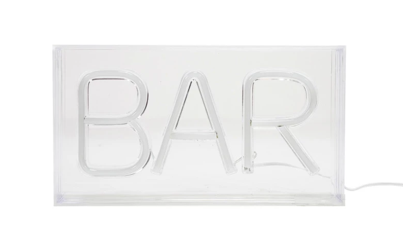 Neon LED Light "Bar" Red 5"h by Homeportonline