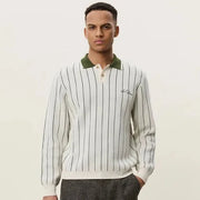 Les Deux Signature Knitted Long Sleeve Polo