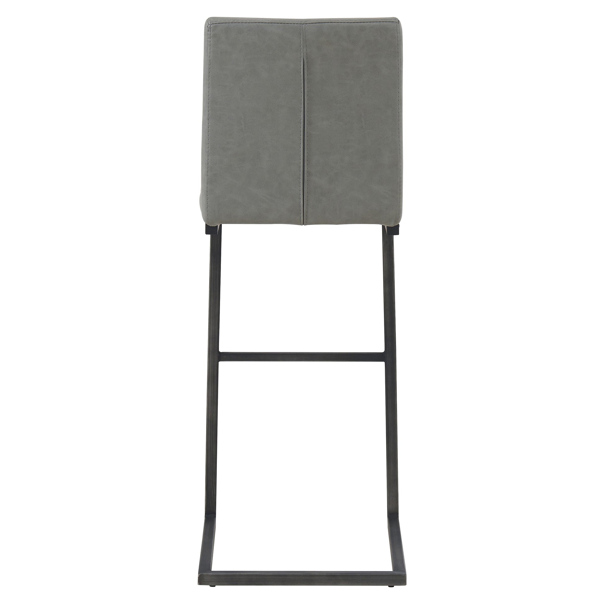 Ronan Polyurethane Bar Stool Antique Graphite Grey by Homeportonline