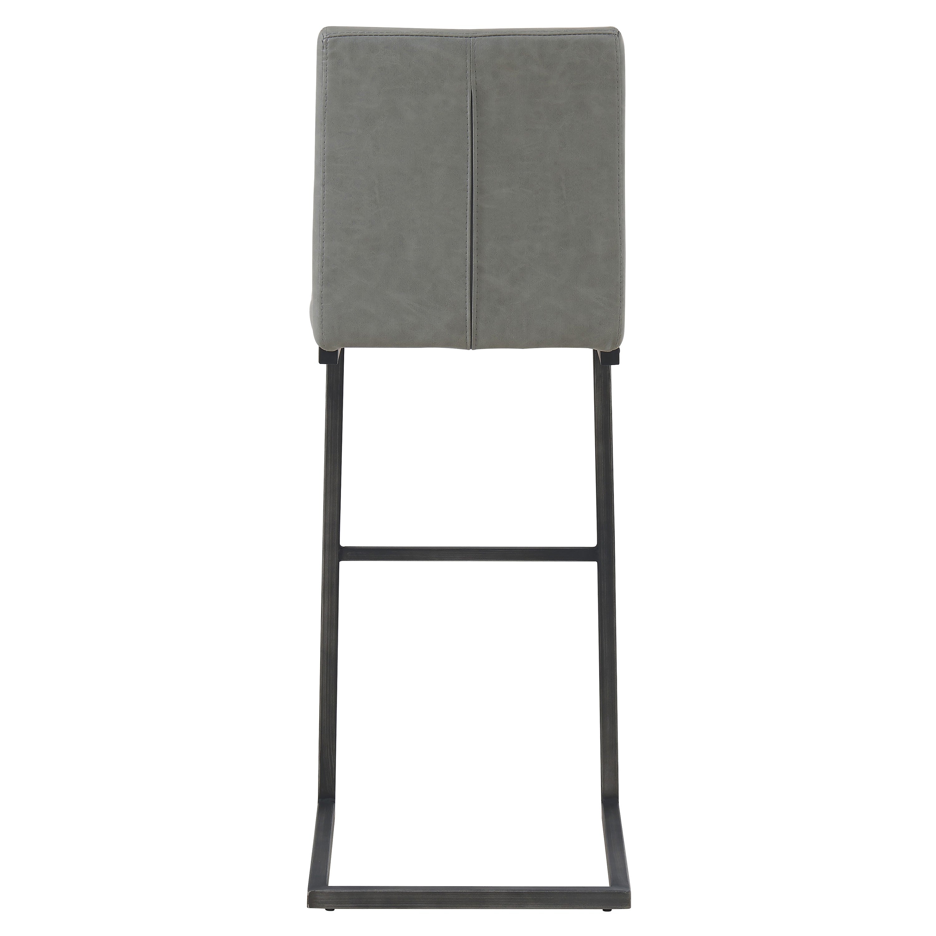 Ronan Polyurethane Bar Stool Antique Graphite Grey by Homeportonline
