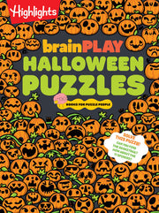 brainPLAY Halloween Puzzles Over 200 Spell-Binding Mazes, Halloween Fill in the Blank, Mini Puzzles and MoreSilly Spooky Fun for Kids 7 and Up