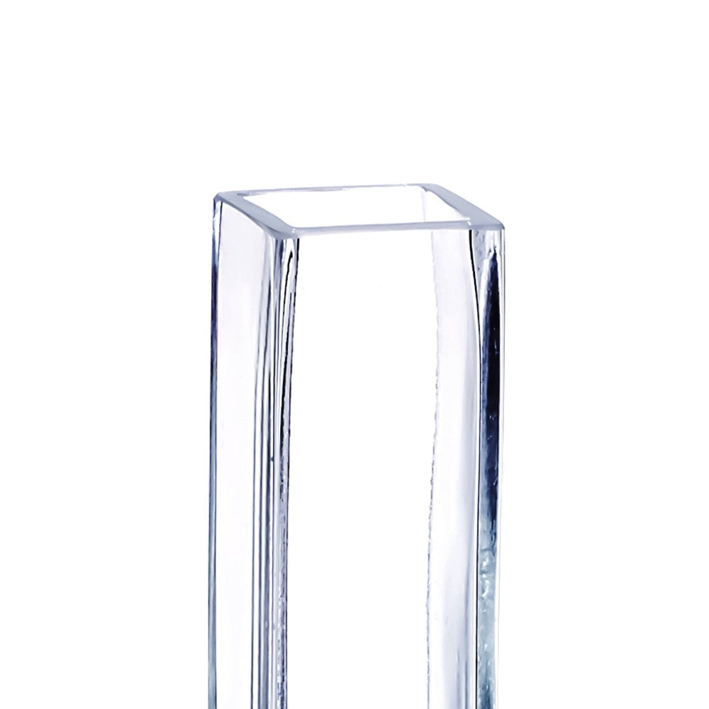 Clear Glass Vase 1.5x1.5x8in by Homeportonline
