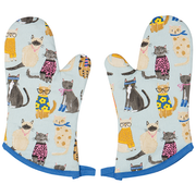 Set of 2 Mitt Feline Fine by Homeportonline