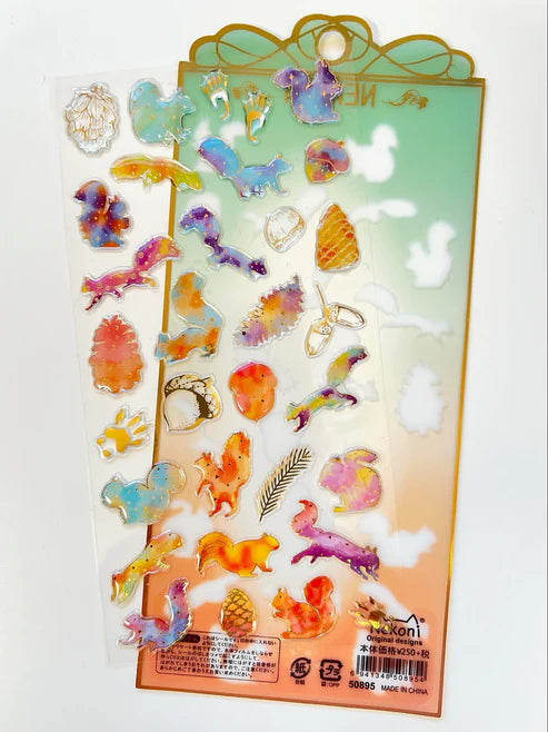 Stickers Crystal Squirrel by Homeportonline