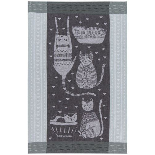 Tea Towel - Purr Party Jacq by Homeportonline