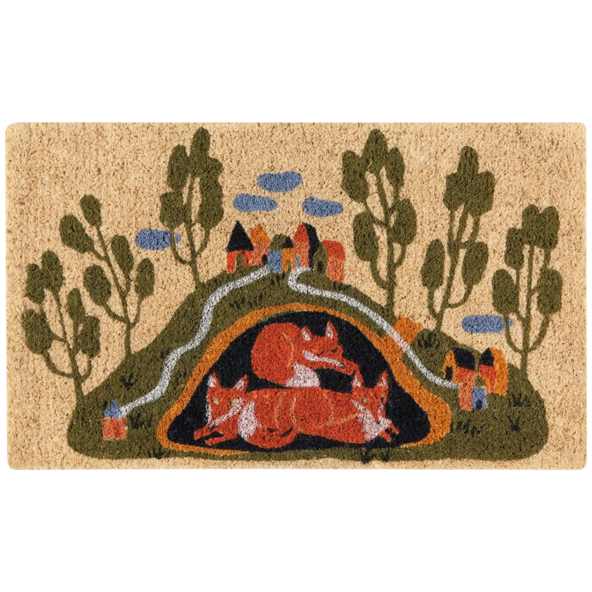 Coir Fiber Printed Doormat