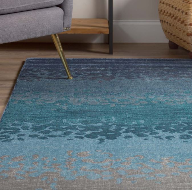 Geneva Rug Multi Blues & Grays 5'3" X 7'7" by Homeportonline