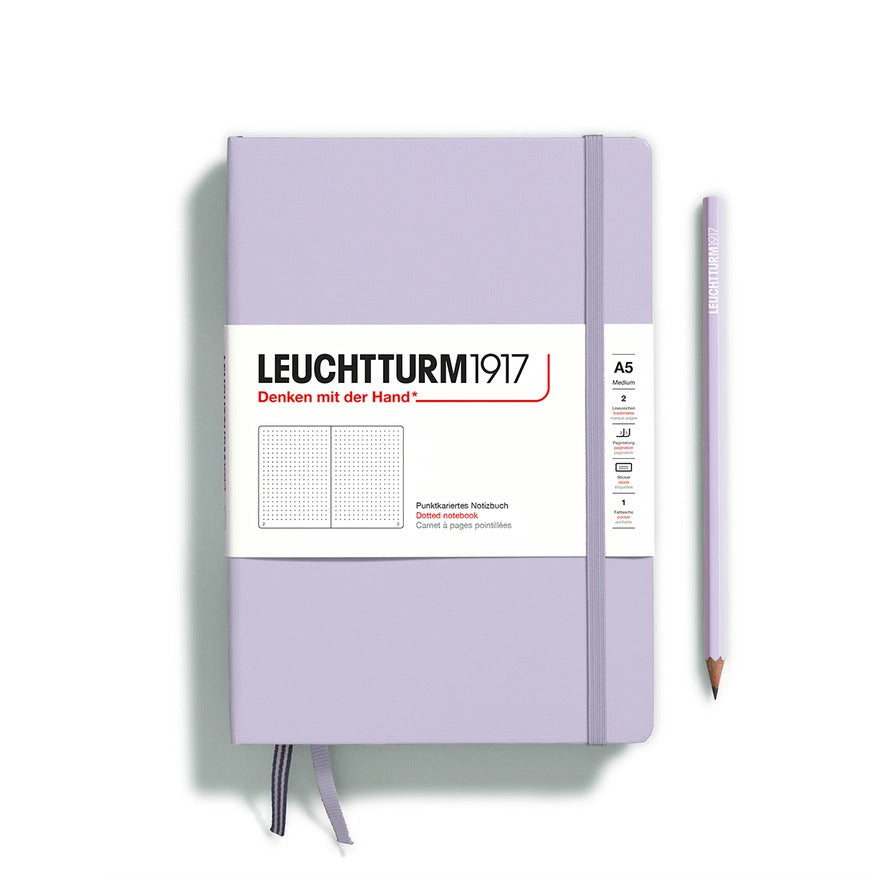 Notebooks - Medium (A5) Lilac Hardcover Dotted by Homeportonline