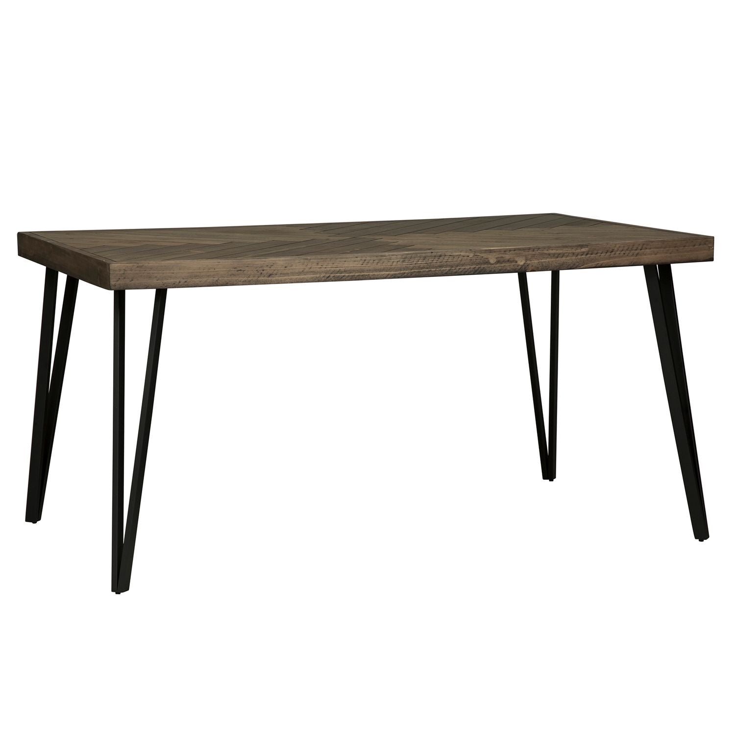Horizons Rustic Caramel Rectangular Leg Dining Table Limited Availability by Homeportonline
