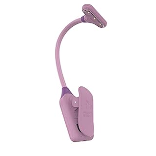 The Original Mighty Bright NuFlex Book Light, Warm Eye Care LEDs, Flexible, Durable, Dimmable, Clip-On Light, for Kids, Reading, Bookworms, Read in Bed, Batteries or Micro USB (Lavender) (B0964C9B2R)