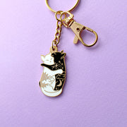 Glitter Punk Enamel Key Chains