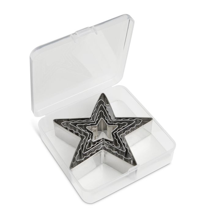 Mrs. Anderson's Baking Star Cutter with Storage Container, Set of 5 by Kiss the Cook