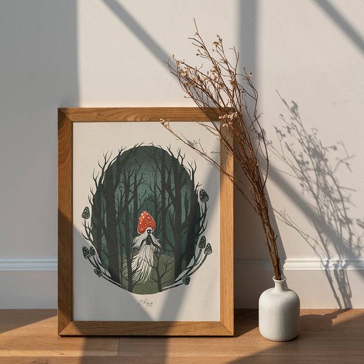 Forest Mushie 8x10 Art Print
