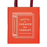 Reading is Cheaper Than Therapy Reusable Shopping