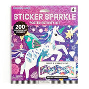 UNICORN MAGIC STICKER SPARKLE POSTER ACTIVITY KIT.