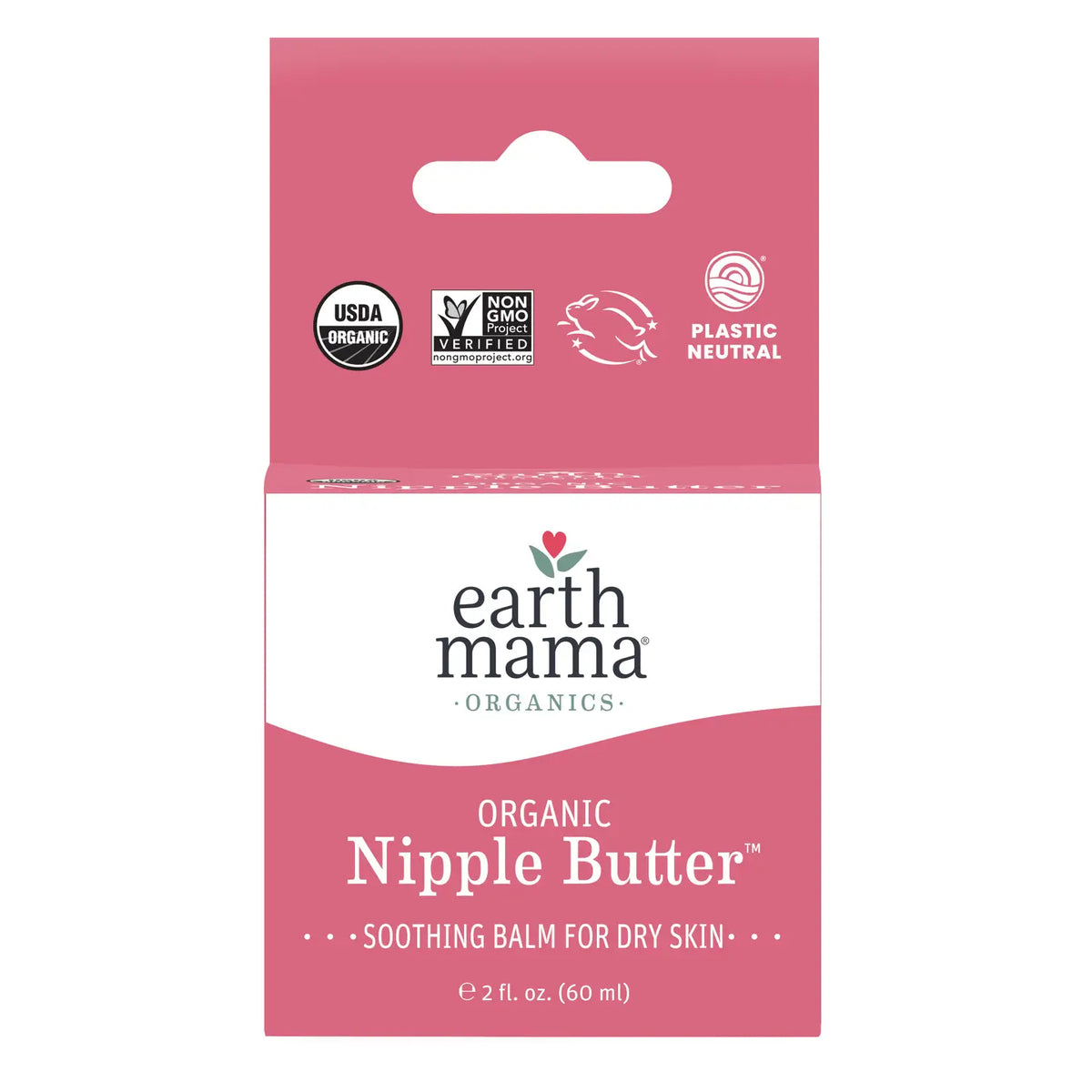 Earth Mama Organic Nipple Butter | Non-Sticky, Lanolin-Free, Non-GMO