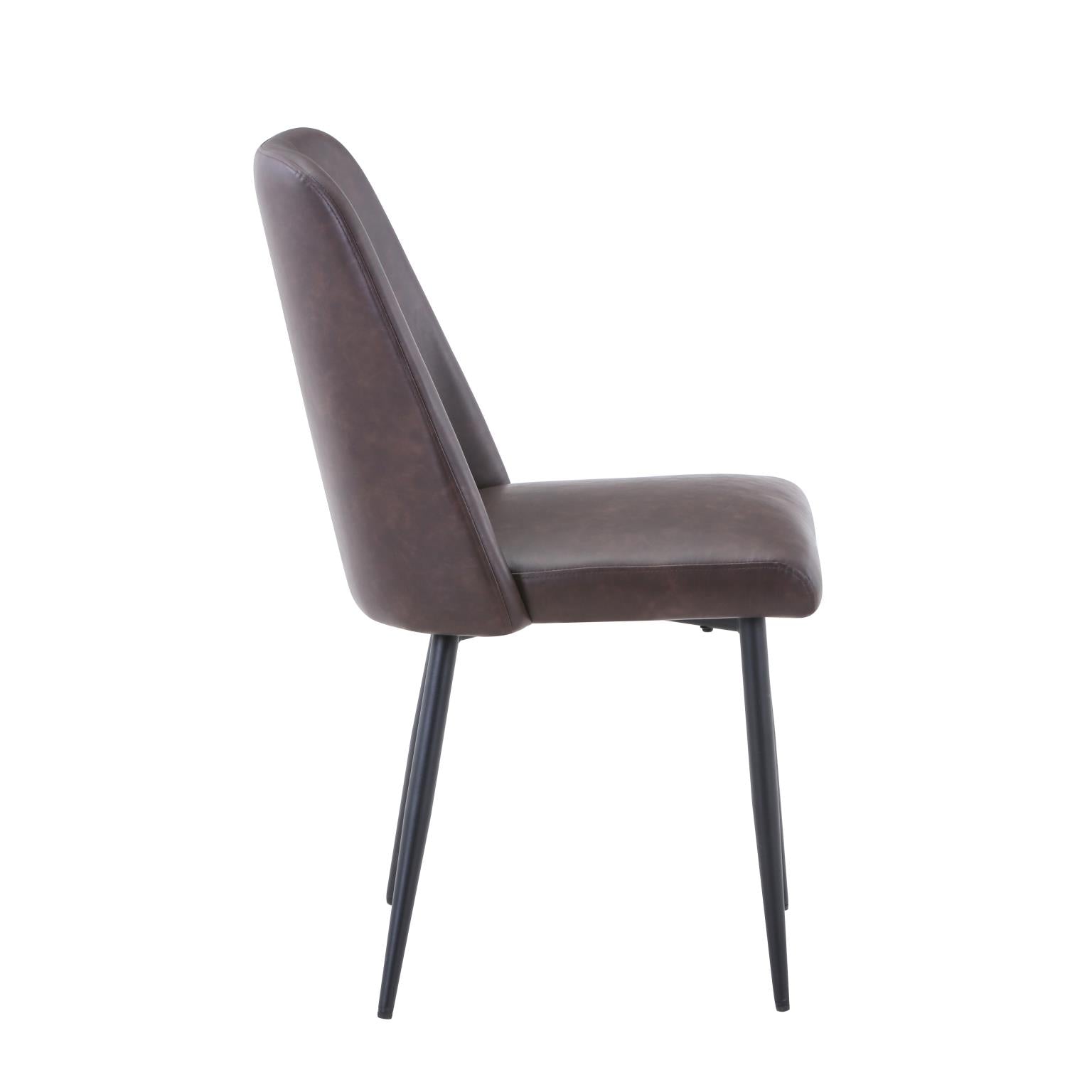 Maddox Chair Dark Brown by Homeportonline
