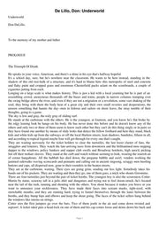 Underworld A Novel