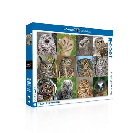 New York Puzzle Company Owls and Owlets 1000 Piece Jigsaw Puzzle