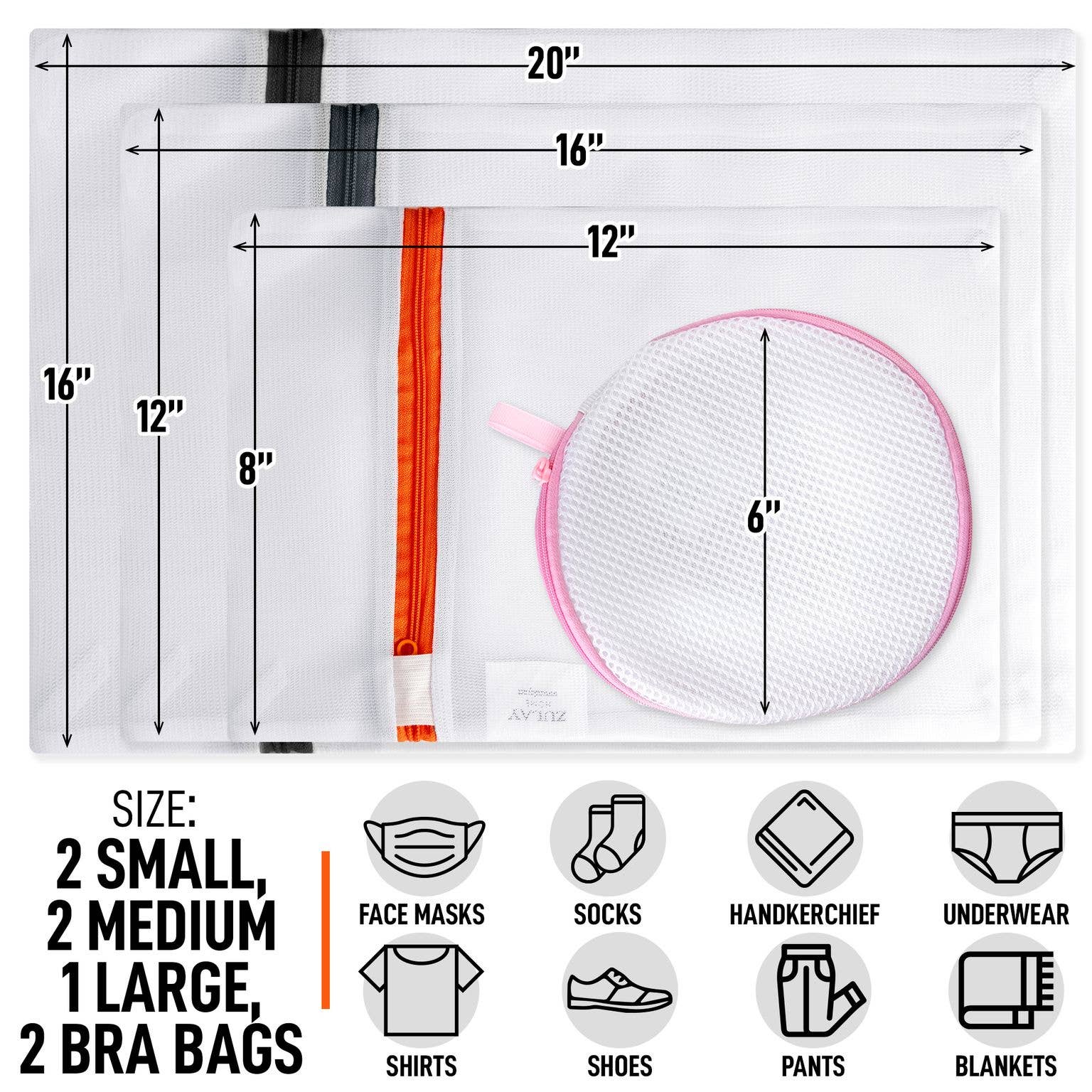 Mesh Laundry Bags for Delicates by SidePony Boutique