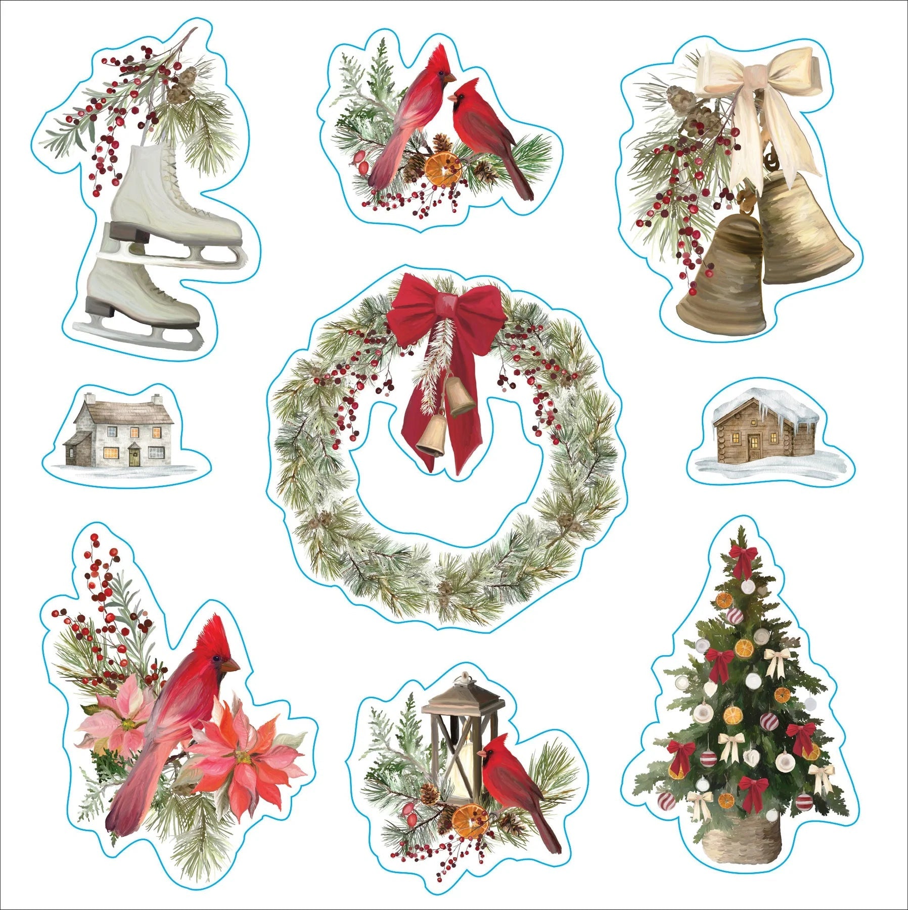 Sticker Book Christmas Merry & Bright! by Homeportonline