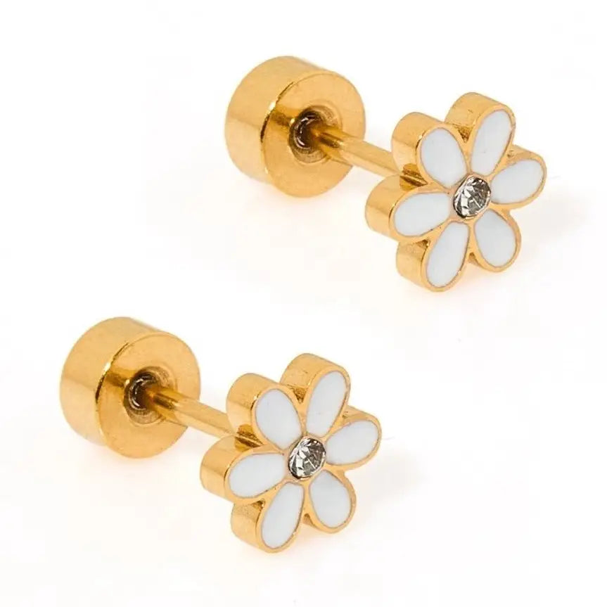 Linny Co Screw Back Stud Earrings