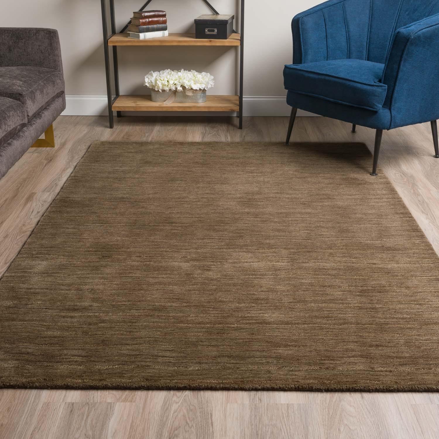 Rafia Rug Chocolate 5' X 7'6" by Homeportonline