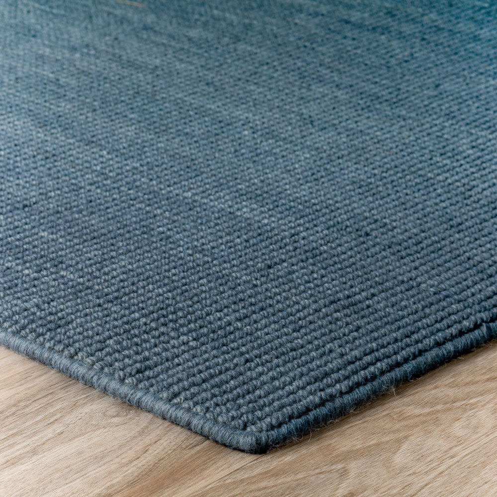 Monaco Popcorn Wool Navy Rug 2'3" X 7'6" Runner