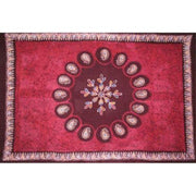 Tapestry Queen Size Multi Batik Red by Homeportonline