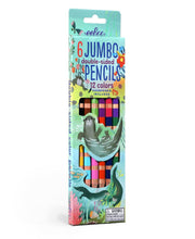 Eeboo Otters at Play Jumbo Double-Sided Color Pencils, Set of 7
