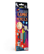 eeBoo Solar System Fluorescent Double-Sided Color Pencils/Set of 6