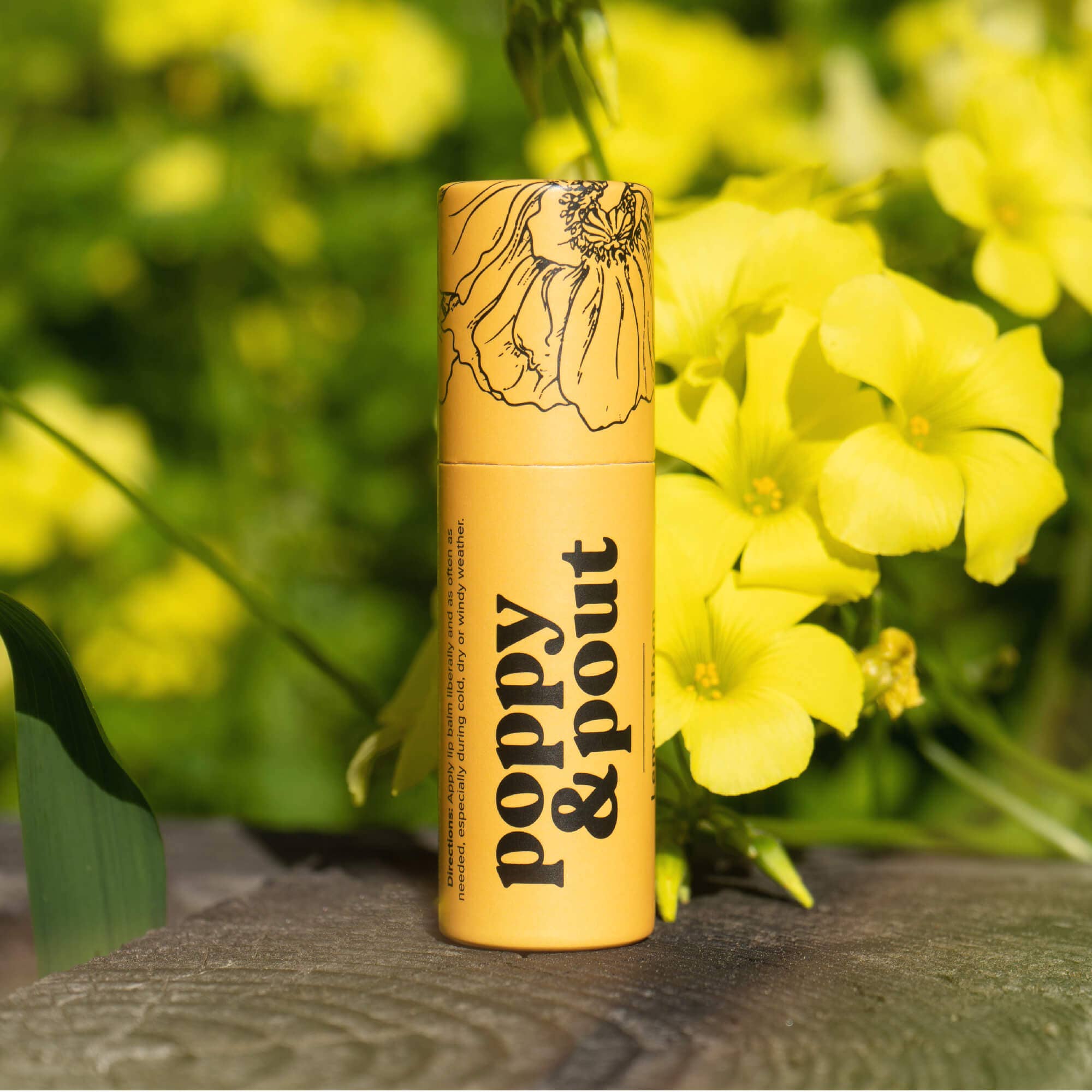 Poppy & Pout Lip Balm, Lemon Bloom by Dear Lucy