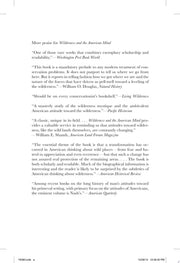 Wilderness and the American mind