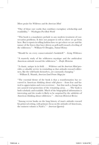 Wilderness and the American mind
