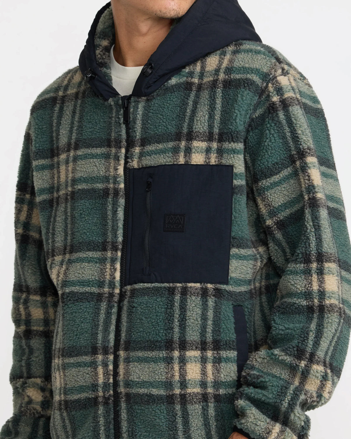 RVCA Del Mar Sherpa Zip Hoodie