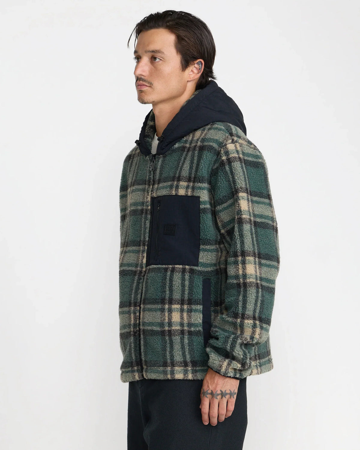 RVCA Del Mar Sherpa Zip Hoodie
