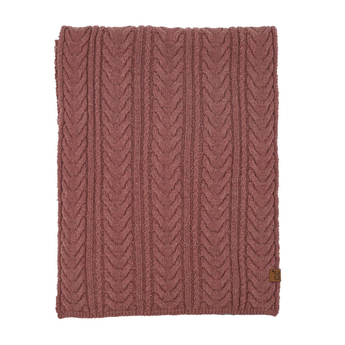 C.C Beanie - Cable C.C Scarf: Coco Berry by SidePony Boutique