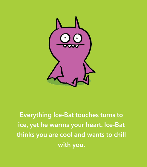 Uglydoll Plush Ice Bat Purple 12" by Homeportonline