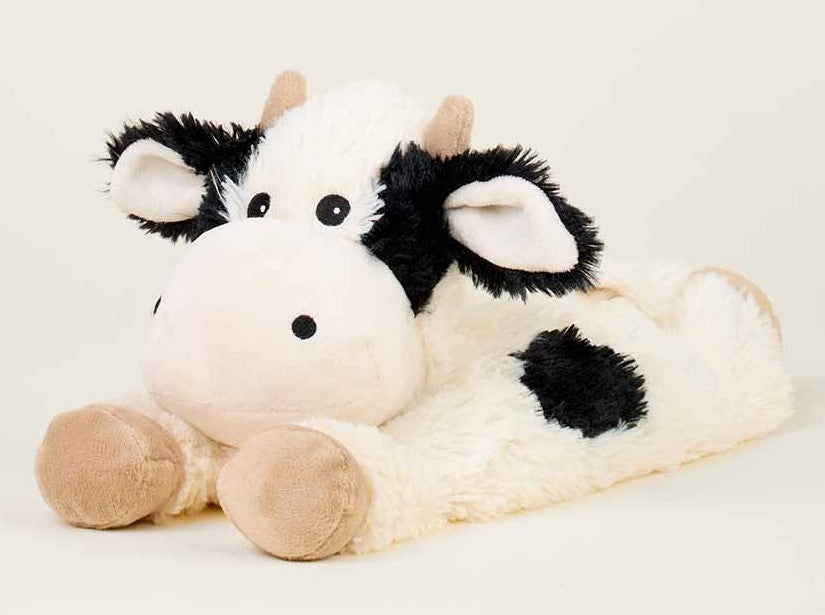 Warmies Cow Laying Down Black & White by Homeportonline
