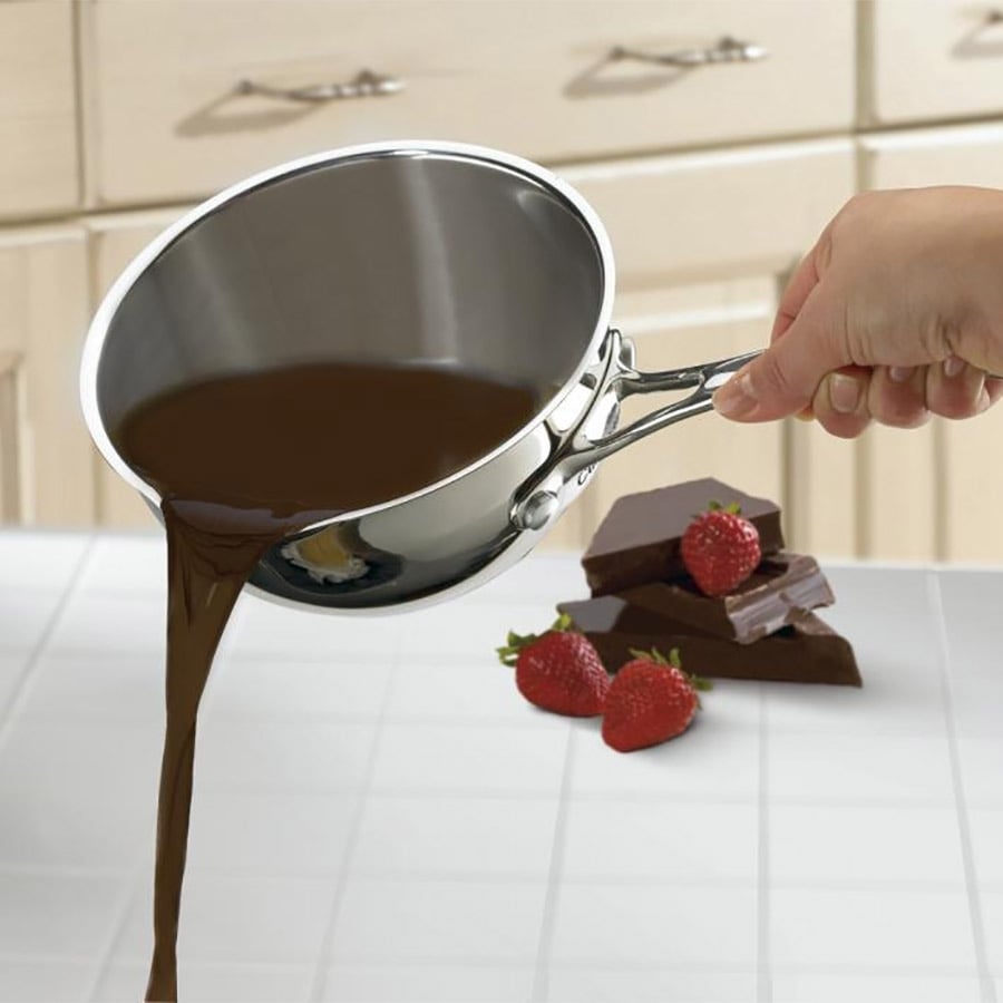 Cookware - Chefs Classic Stainless Steel Saucepan 1qt Pour by Homeportonline